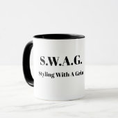 Black Barber SWAG Tasse (Vorderseite Links)
