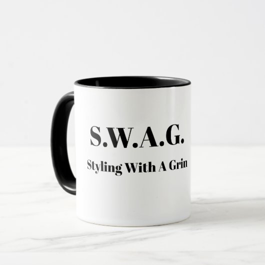 Black Barber SWAG Tasse (Vorderseite Links)