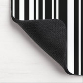 Black Barcode Maus Pad Mousepad (Ecke)
