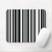 Black Barcode Maus Pad Mousepad (Mit Mouse)