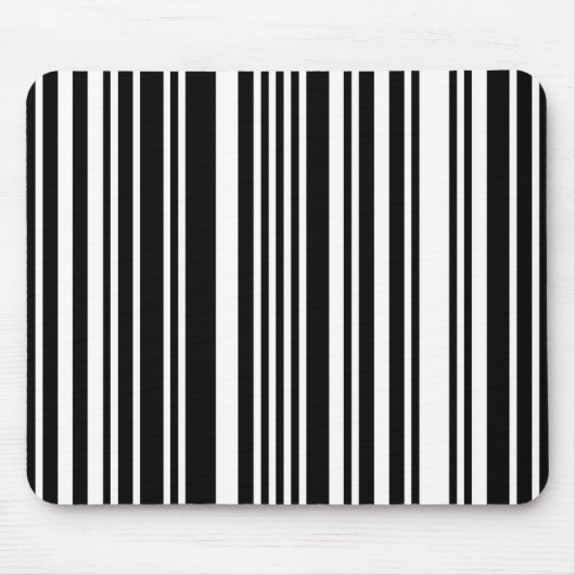 Black Barcode Maus Pad Mousepad (Vorne)