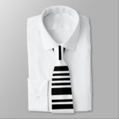Black Barcode Necktie Krawatte (Gebunden)
