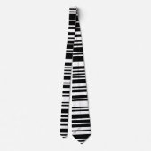 Black Barcode Necktie Krawatte (Rückseite)