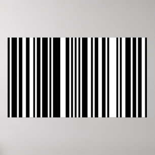 Black Barcode Poster