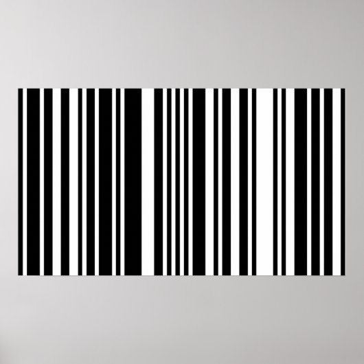 Black Barcode Poster (Vorne)