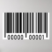 Black Barcode Poster (Vorne)