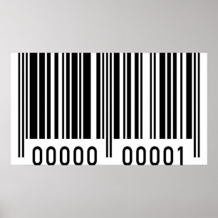 Black Barcode Poster