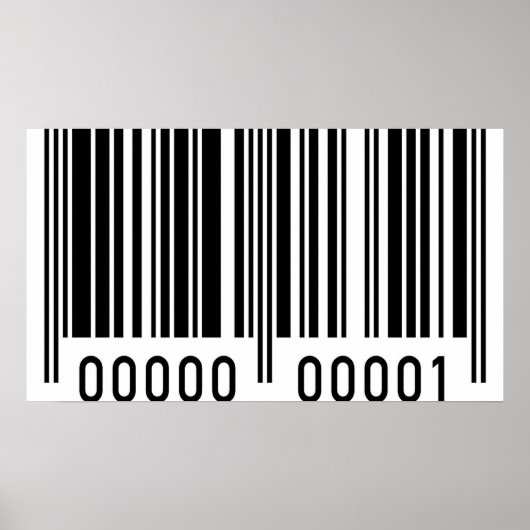 Black Barcode Poster (Vorne)