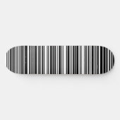 Black Barcode Skateboard Deck (Horizontal)