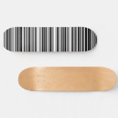 Black Barcode Skateboard Deck (Horizontal)