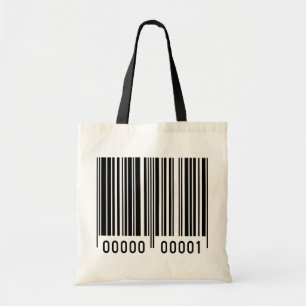 Black Barcode Tote Bag Tragetasche
