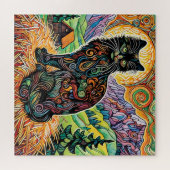 Black Barn Cat 600 Piece Puzzle (Horizontal)