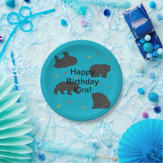 Black Bars Birthday Pappteller (Party)