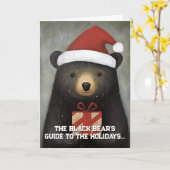 Black Bar's Guide to the Holidays Christmas Card Karte (Gelbe Blume)
