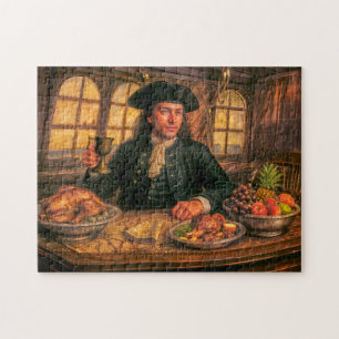Black Bart Piraten-Taverne Porträt Puzzle