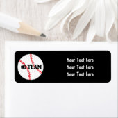 Black Baseball Team Geburtstagsfeiertagsadressen L (Insitu)