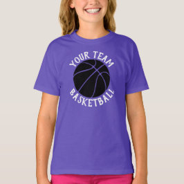 Black Basketball Team, Spielername und Jersey-Numm T-Shirt