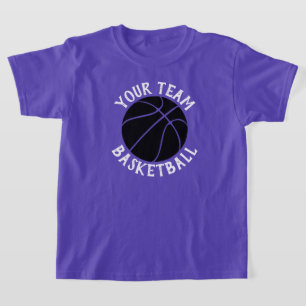Black Basketball Team, Spielername und Jersey-Numm T-Shirt