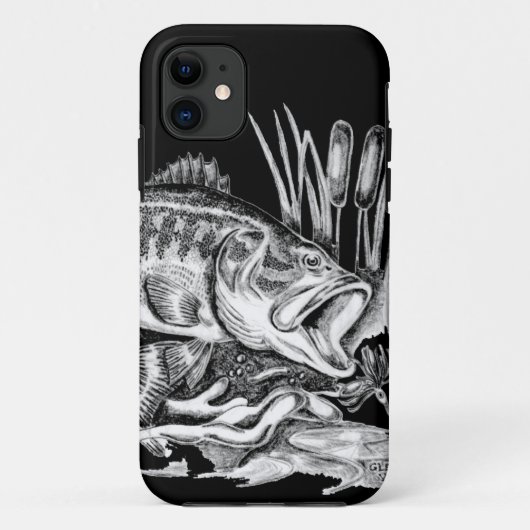 Black Bass Case-Mate iPhone Hülle (Rückseite)