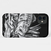 Black Bass Case-Mate iPhone Hülle (Rückseite (Horizontal))