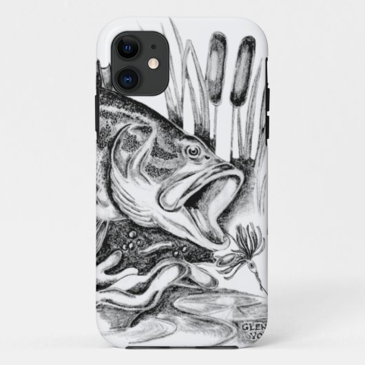 Black bass Case-Mate iPhone hülle (Rückseite)