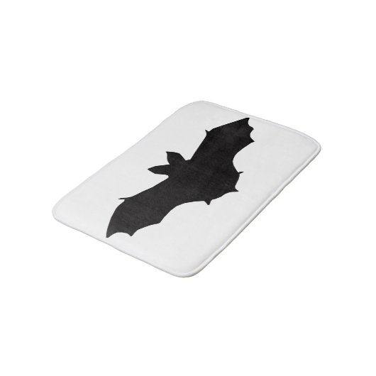 Black Bat Bath Mat Badematte (Schrägansicht)