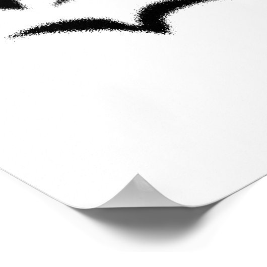 Black Bat Cloud Poster (Ecke)