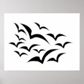 Black Bat Cloud Poster (Vorne)