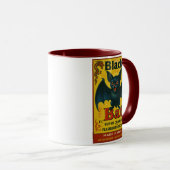 Black Bat Firecracker Vintage Mug Tasse (VorderseiteRechts)