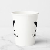 Black bat glückliches Halloween hinzufügen Namen T Pappbecher (Rechts)