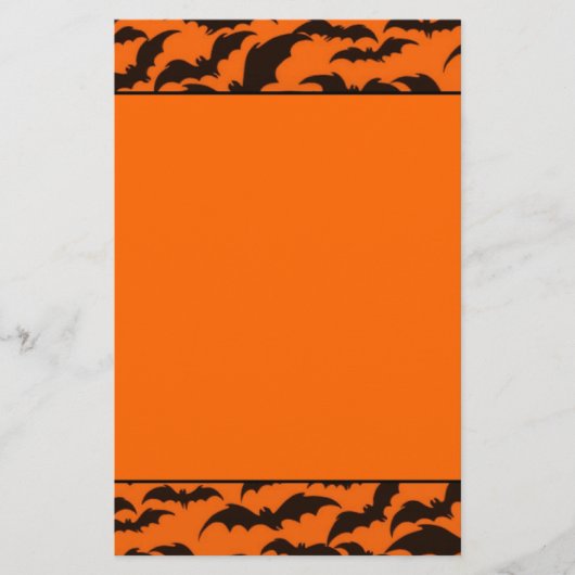 Black Bat Halloween Briefpapier (Vorderseite)