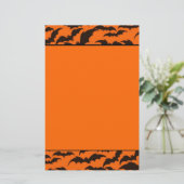Black Bat Halloween Briefpapier (Stehend Vorderseite)