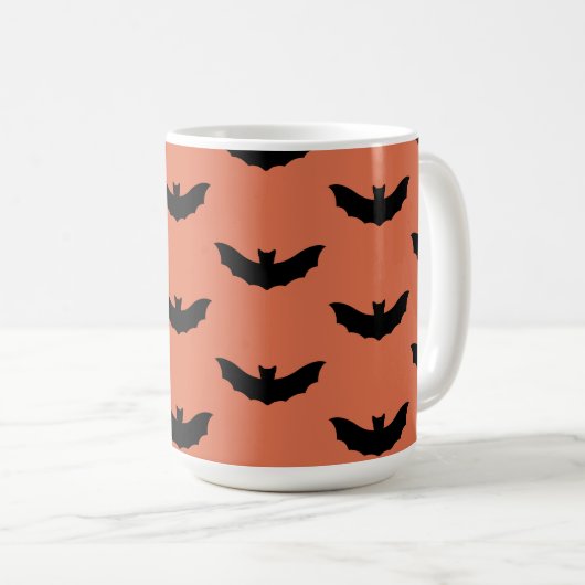 Black Bat Halloween-Tasse Kaffeetasse (VorderseiteRechts)