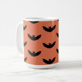 Black Bat Halloween-Tasse Kaffeetasse (Vorderseite Links)