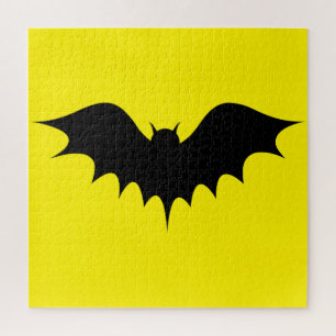 Black Bat Jigsaw Puzzle, gelb Puzzle