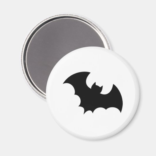 Black Bat ! Klassisch Magnet (Vorderseite/Rückseite)