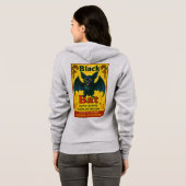 Black Bat Vintage Firecracker Label Hoodie (Schwarz voll)
