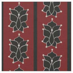 Black Batik Stripes Brick Stoff
