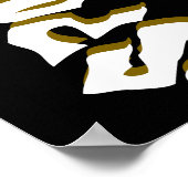 Black Bats Spider Web Vollmond glückliches Hallowe Poster (Ecke)