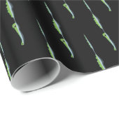 Black Bayou Gators Geschenkpapier (Rolleneckpunkt)