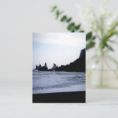 Black Beach Postkarte (Stehend Vorderseite)