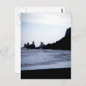 Black Beach Postkarte (Vorne/Hinten)