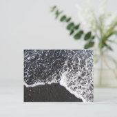 Black Beach Postkarte (Stehend Vorderseite)