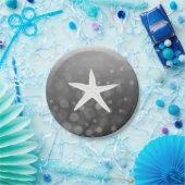 Black Beach Themed Starfish Paper-Teller Pappteller (Party)