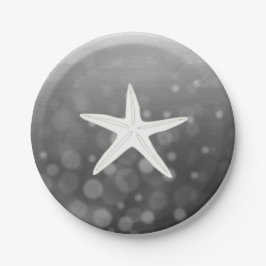 Black Beach Themed Starfish Paper-Teller Pappteller