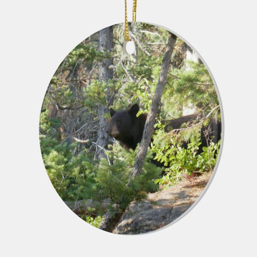 Black Bear at Grand Teton Keramik Ornament (Links)