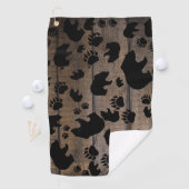 Black Bear Black Bear Paws Golfhandtuch (Insitu)
