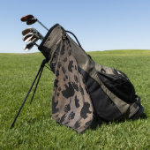 Black Bear Black Bear Paws Golfhandtuch (Gras)