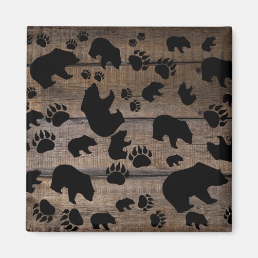 Black Bear Black Bear Paws Magnet (Vorne)