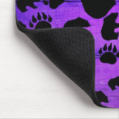 Black Bear Black Bear Paws Mousepad (Ecke)